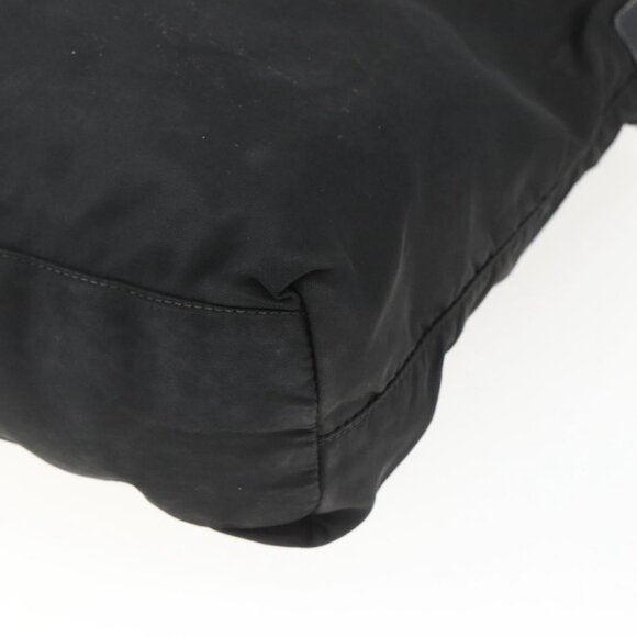Authentic PRADA Shoulder Bag Nylon Black Silver - Picture 4 of 16